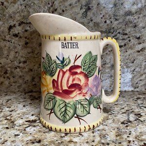 Vintage ceramic "Batter" Pitcher